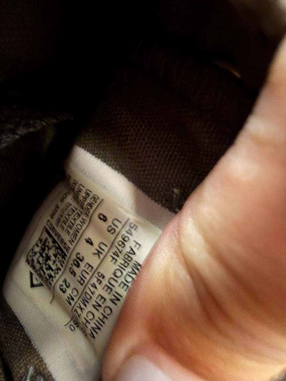 Converse Chuck Taylor All Star Low Top Sneakers in Gray Chevron Weave Pattern, S - Picture 6 of 6